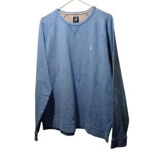 Johnnie O Blue Long Sleeved Crewneck Sweater Casual Comfy Beachy Surfing XL